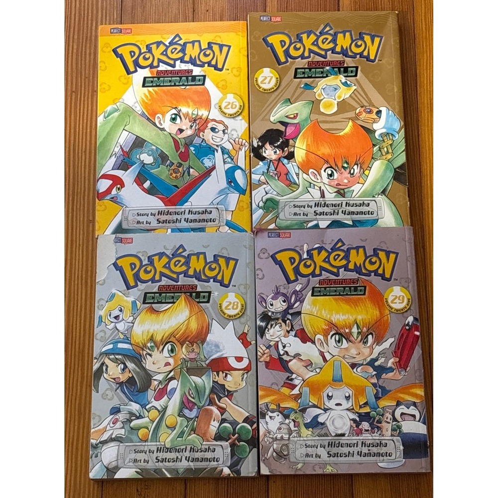 Pokemon Adventures Emerald Manga Lot Vols 26-29 VIZ Media Hidenori Kusaka